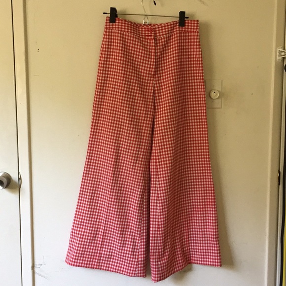 Cortty Brand- Red picnic Bell Bottoms 90s piece - Picture 1 of 3